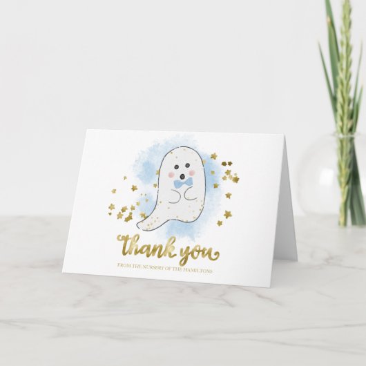 Lovely Ghost Halloween Baby shower - Hartelijk dan Kaart (Voorkant)