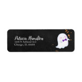Lovely Ghost Halloween Baby shower Label (Voorkant)
