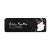 Lovely Ghost Halloween Baby shower Label (Voorkant)