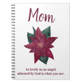 Lovely Gift voor mam Purple Flowers Notitieboek (Voorkant)