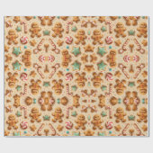 lovely ginger bread design cadeaupapier (Vlak)
