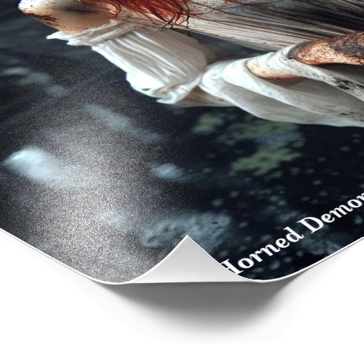 Lovely gingerhead demoness foto afdruk (Hoek)