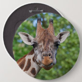 Lovely Giraffe Portret Ronde Button 6,0 Cm (Voorkant /achterkant)