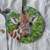Lovely Giraffe Portret Ronde Button 6,0 Cm (In situ)