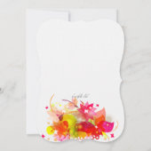 Lovely Girl Quinceañera Uitnodiging (Achterkant)