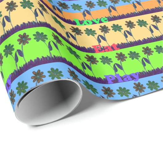 Lovely Girly Hakuna Matata kleuren Gifts.png Cadeaupapier (Rol Hoek)