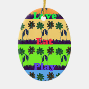 Lovely Girly Hakuna Matata kleuren Gifts.png Keramisch Ornament