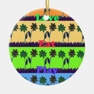 Lovely Girly Hakuna Matata kleuren Gifts.png Keramisch Ornament