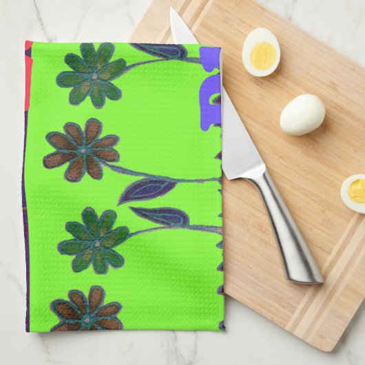 Lovely Girly Hakuna Matata kleuren Gifts.png Theedoek (Quarter Fold)