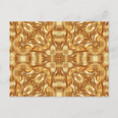 Lovely golden abstract pattern briefkaart (Voorkant)