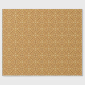 Lovely golden abstract pattern cadeaupapier (Vlak)