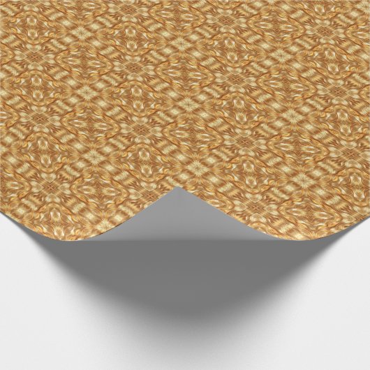 Lovely golden abstract pattern cadeaupapier (Hoek)