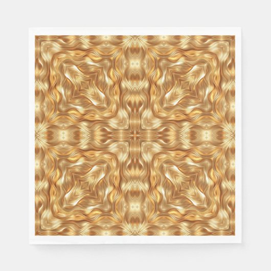 Lovely golden abstract pattern servet (Voorkant)