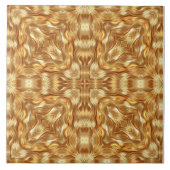Lovely golden abstract pattern tegeltje (Voorkant)