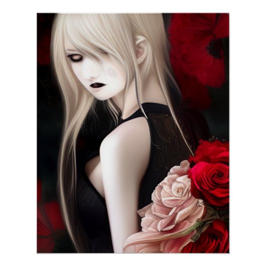 Lovely Gothic Elf Girl Perfect Poster (Voorkant)