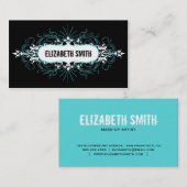 Lovely Gothic Visitekaartje Blauwgroen/Black (Voorkant / Achterkant)