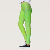 Lovely Green Marked Art Patroon Leggings (Links)