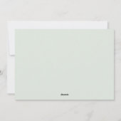 Lovely Greenery Baby Birth Announement Feestdagenkaart (Achterkant)