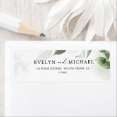 Lovely Greenery Return-adreslabel Etiket (Insitu)