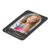 Lovely Grey Gefeliciteerd JK Afstuderen Foto Magneet (Linkerzijde)