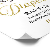 Lovely Halloween Baby shower Diaper Raffle Sign Poster (Hoek)