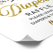 Lovely Halloween Baby shower Diaper Raffle Sign Poster (Hoek)