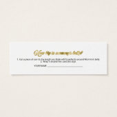 Lovely Halloween Baby shower Measure Belly Kaart (Achterkant)