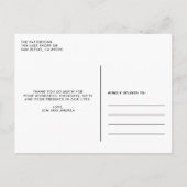 Lovely Hand Lettered Net Married Photo Wedding Aankondigingskaart (Achterkant)