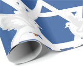 Lovely Hanukkah Doves Cadeaupapier (Rol Hoek)