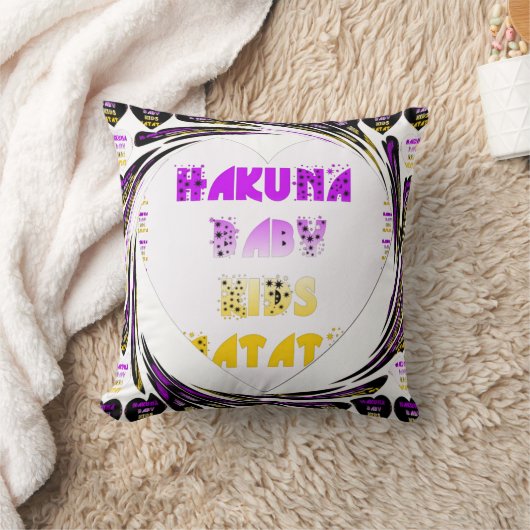 Lovely Heart Hakuna Matata Baby Kinder design Kussen (Deken)
