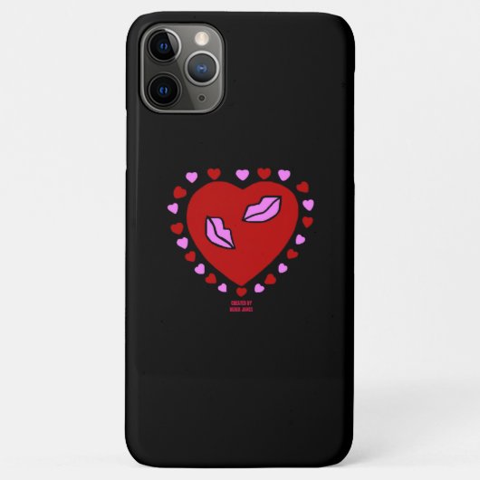 Lovely Heart Kisses Apple iPhone 11 Pro Max Case (Achterkant)