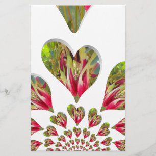 Lovely Hearts Humanitarian Day De wereld heeft lie Briefpapier