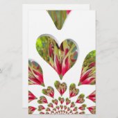 Lovely Hearts Humanitarian Day De wereld heeft lie Briefpapier (Voorkant / Achterkant)