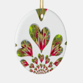 Lovely Hearts Humanitarian Day De wereld heeft lie Keramisch Ornament (Rechts)