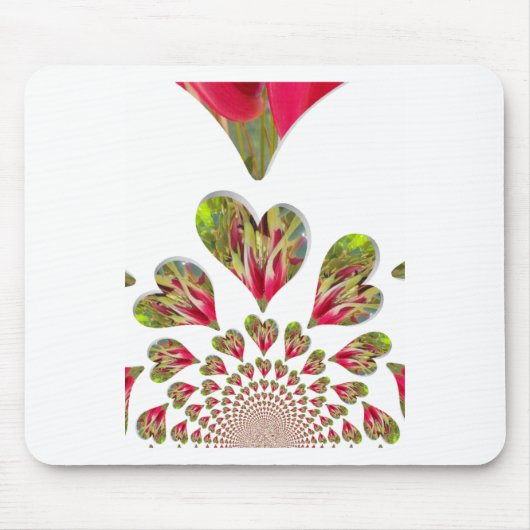 Lovely Hearts Humanitarian Day De wereld heeft lie Muismat (Voorkant)