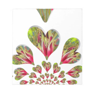 Lovely Hearts Humanitarian Day De wereld heeft lie Notitieblok