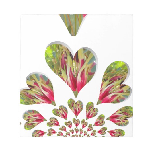 Lovely Hearts Humanitarian Day De wereld heeft lie Notitieblok (Voorkant)