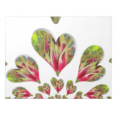 Lovely Hearts Humanitarian Day De wereld heeft lie Notitieblok (Voorkant)