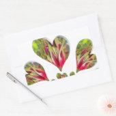 Lovely Hearts Humanitarian Day De wereld heeft lie Rechthoekige Sticker (Envelop)