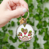 Lovely Hearts Humanitarian Day De wereld heeft lie Sleutelhanger (Hand)