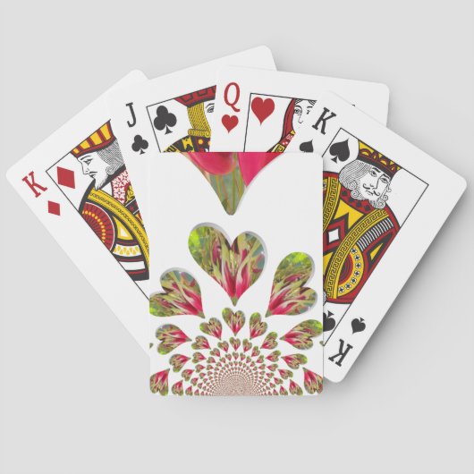 Lovely Hearts Humanitarian Day De wereld heeft lie Speelkaarten (Achterkant)