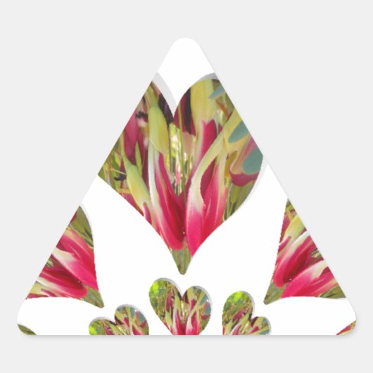 Lovely Hearts Humanitarian Day De wereld heeft lie Sticker (Voorkant)