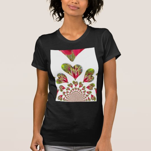 Lovely Hearts Humanitarian Day De wereld heeft lie T-shirt (Voorkant)
