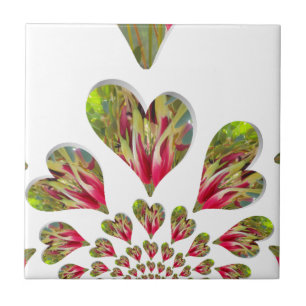 Lovely Hearts Humanitarian Day De wereld heeft lie Tegeltje