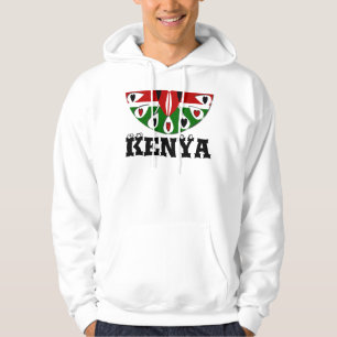 Lovely Hearts Kenia: Flag Art Motief Hoodie