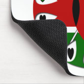 Lovely Hearts Kenia: Flag Art Motief Muismat (Hoek)
