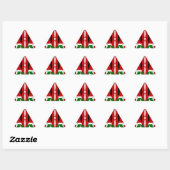 Lovely Hearts Kenia: Flag Art Motief Sticker (Vel)