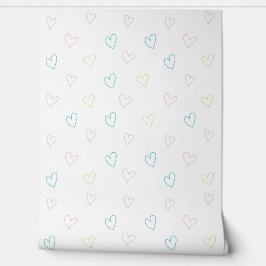 Lovely hearts pattern - Shower Curtain - Large Behang