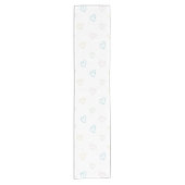 Lovely hearts pattern - Shower Curtain - Large Korte Tafelloper (Voorkant)