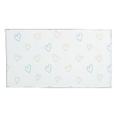 Lovely hearts pattern - Shower Curtain - Large Kussensloop (Achterkant-Rechts)